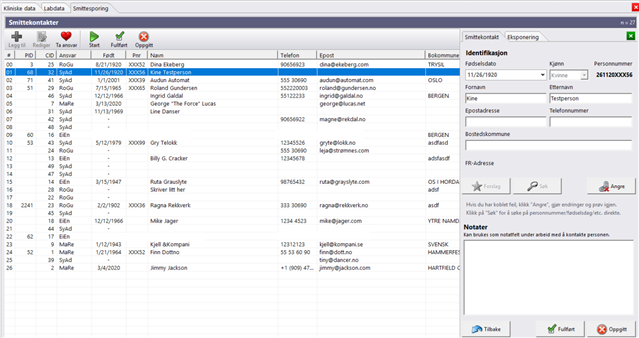 FastTrak Infection tracking functionality
