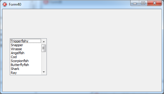 ListBox1 populated by BindList1 at runtime