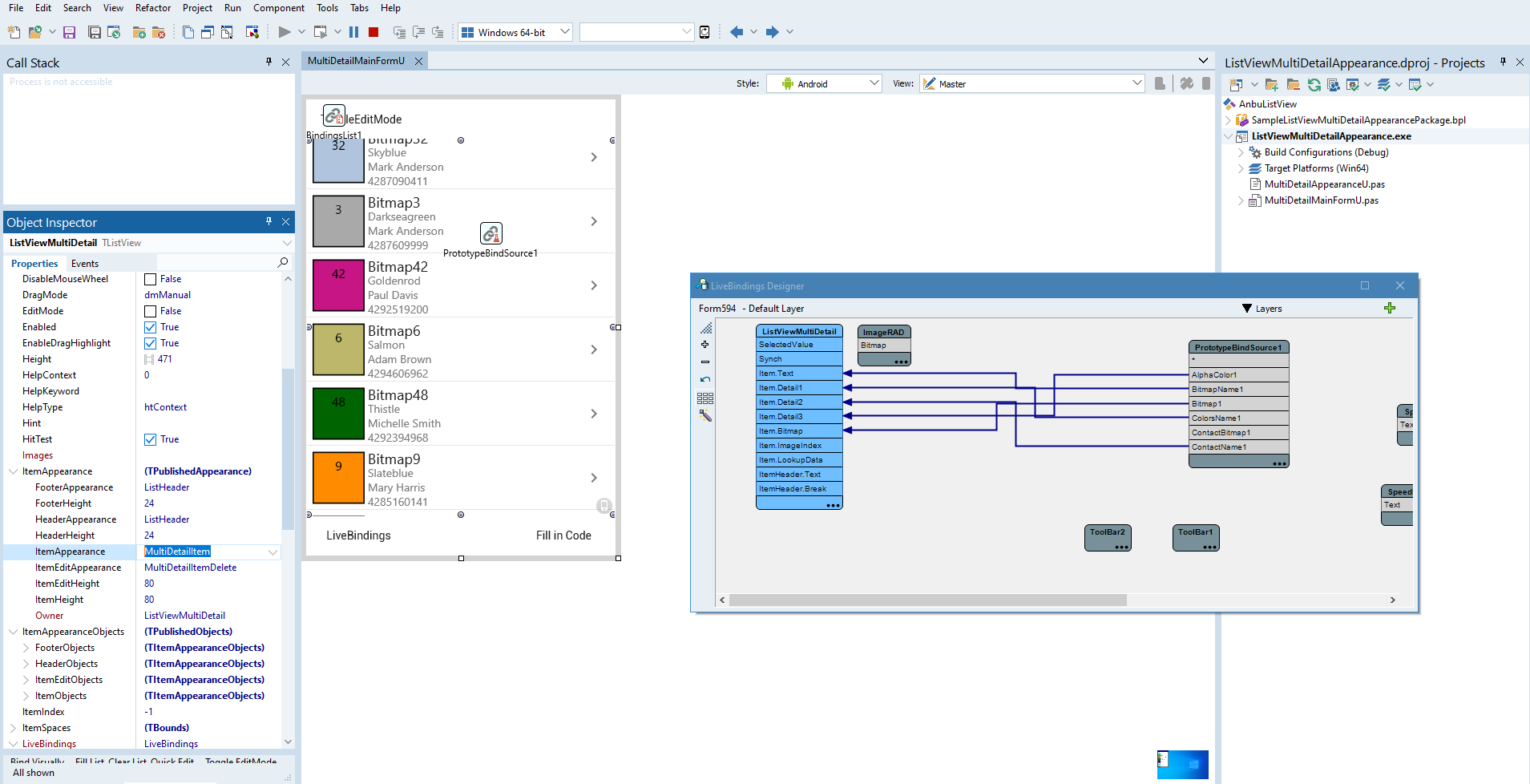 MultiDetailAppearance – Embarcadero RAD Studio, Delphi, & C++Builder Blogs