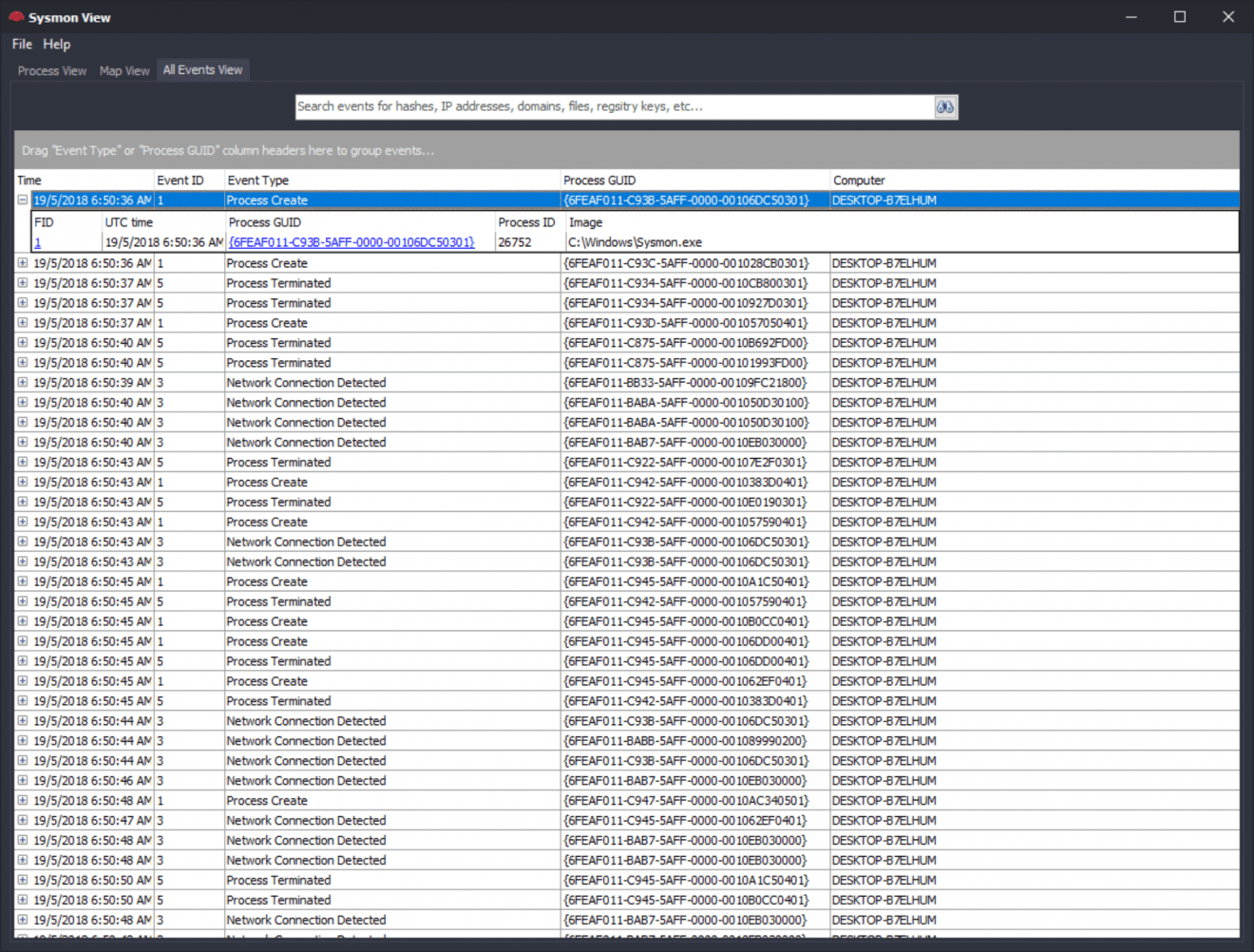 Windows File System Visualizer Windows System Monitor Log Visualization Tool Built In Delphi