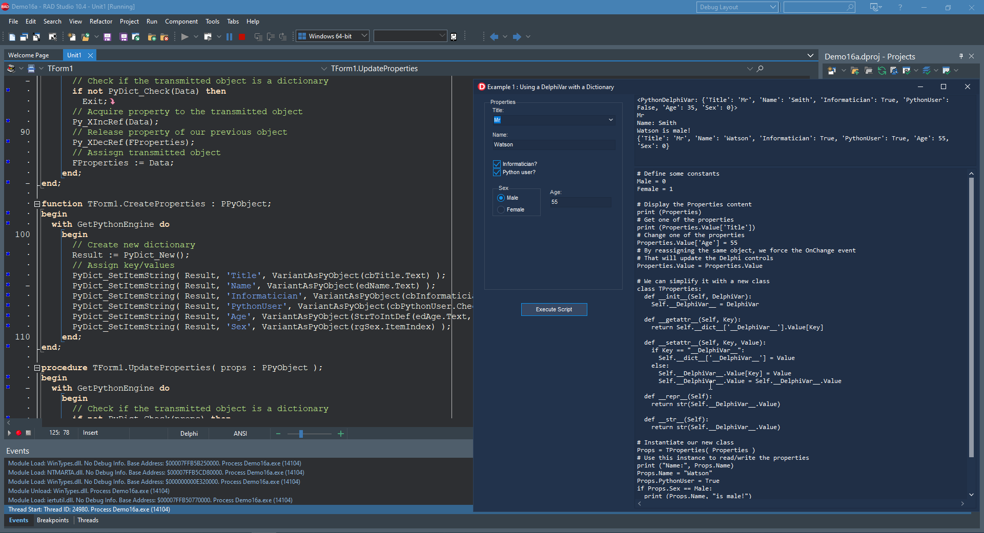 Easily Pass Values Between Delphi And Python In Your Windows Delphi/C++ ...
