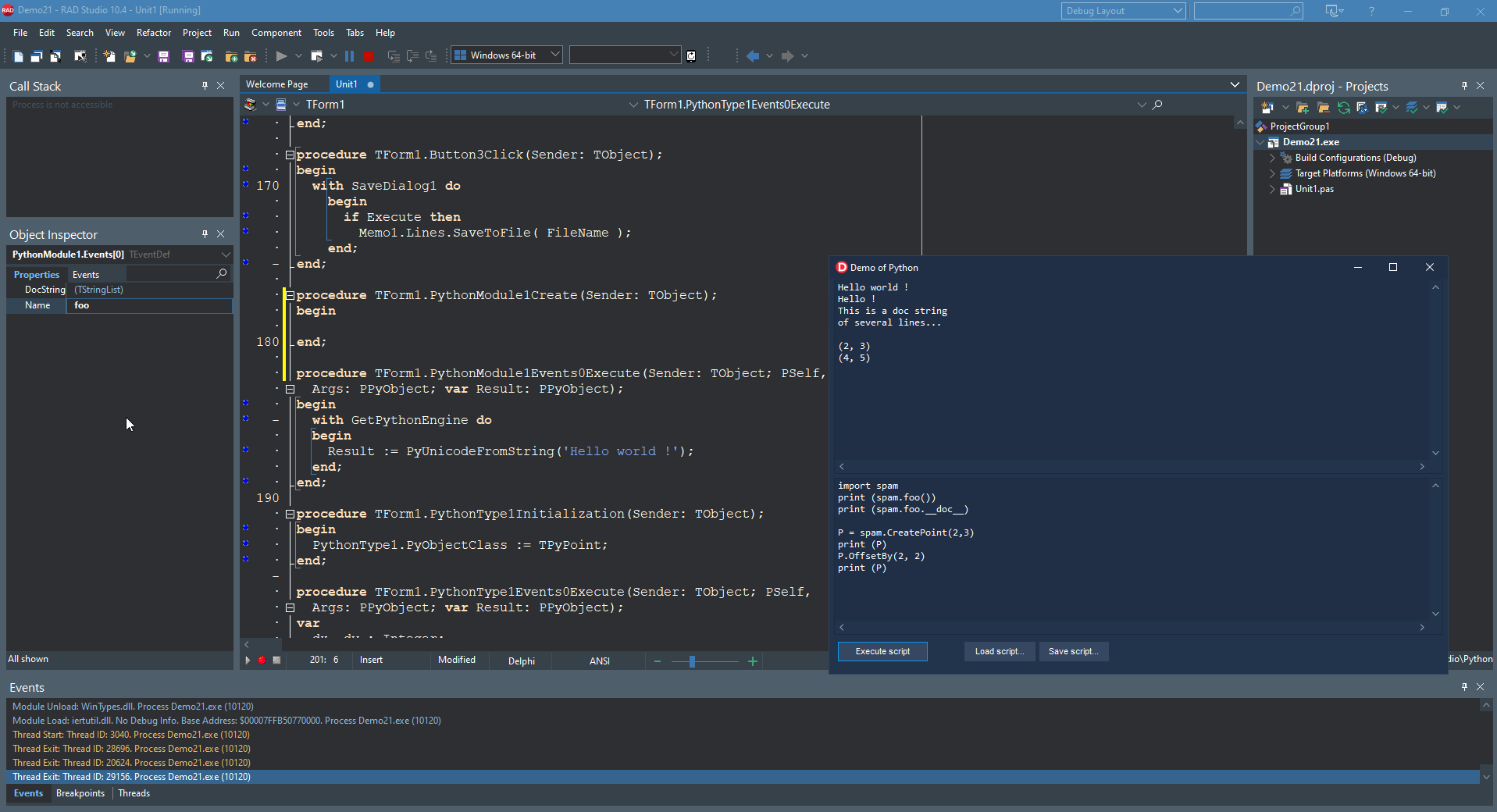 Learn To Use Events To Build Python GUI Apps For Windows With Delphi ...