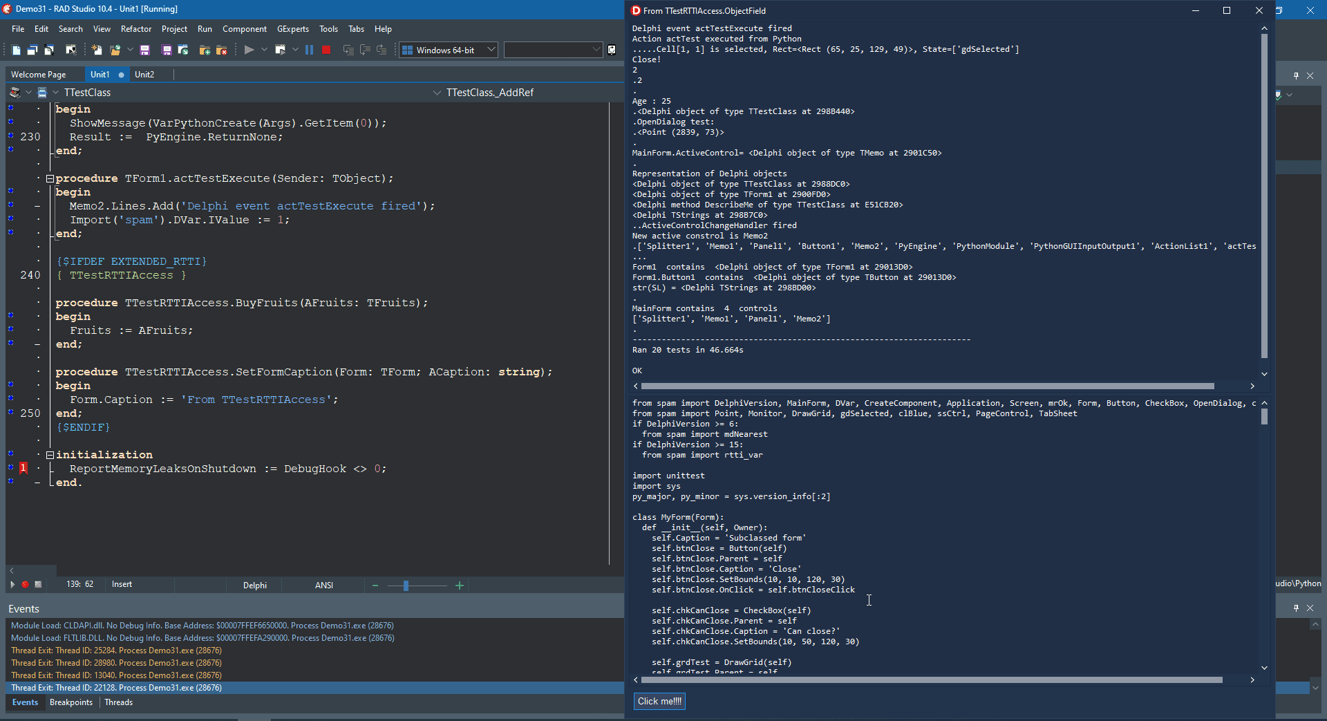 Easily Wrap Any Delphi Object Into A Python Object In This Sample ...