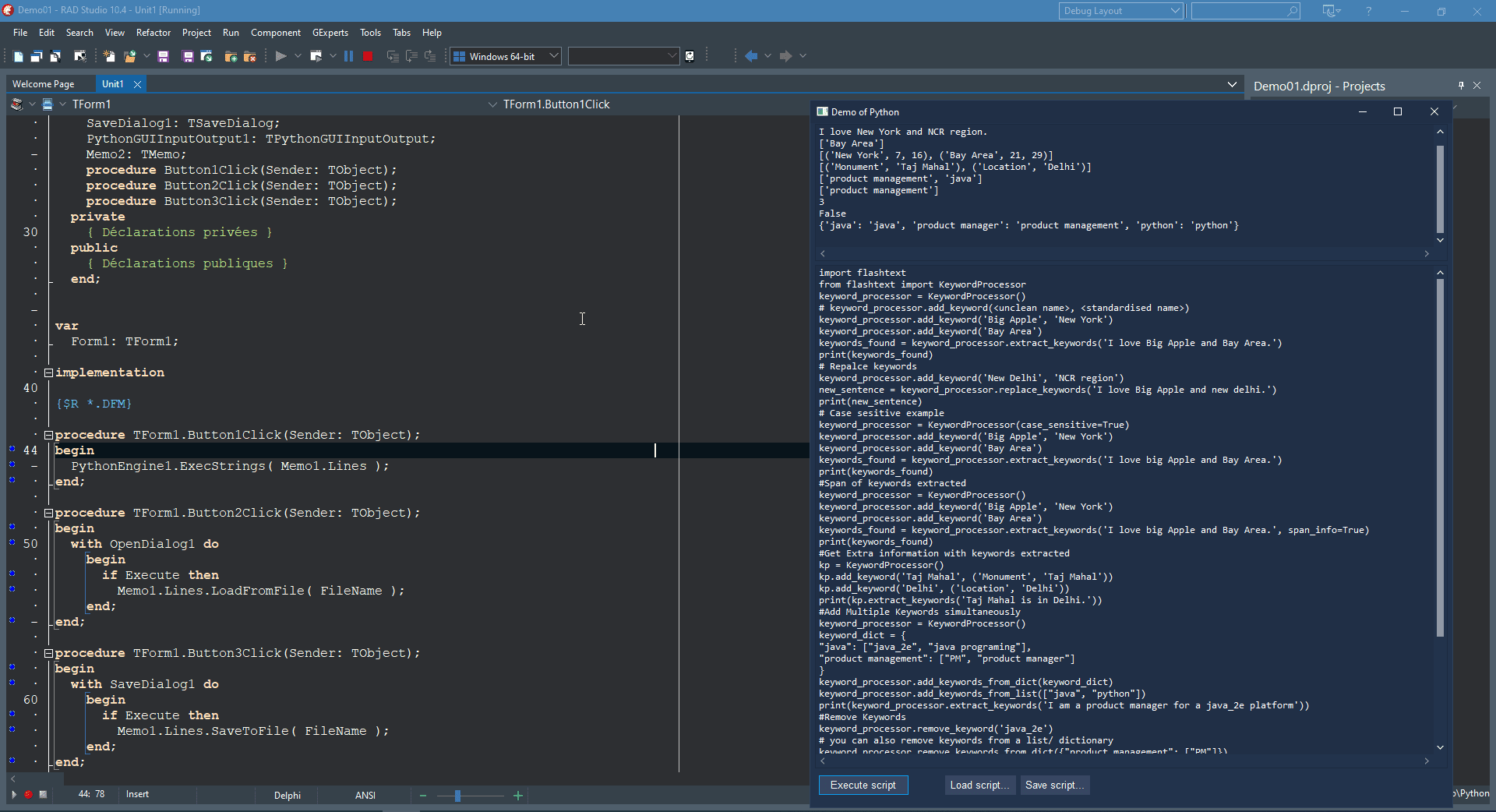 Easily Manipulate Text With The FlashText Python Library In A Delphi ...