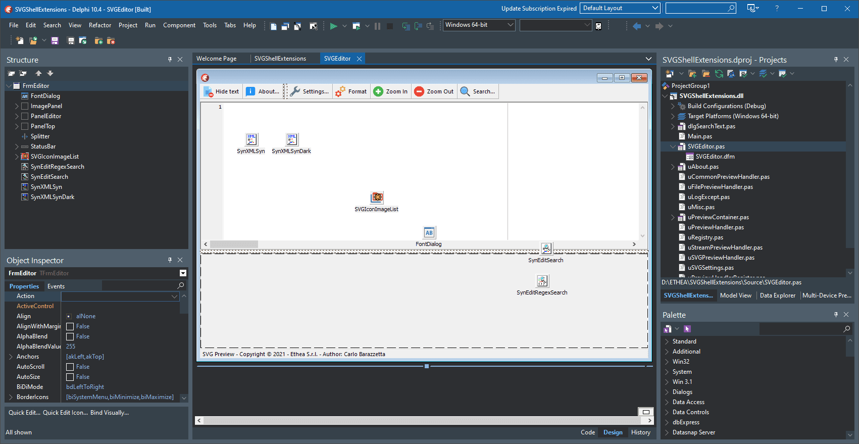 svgshellextensions into ide