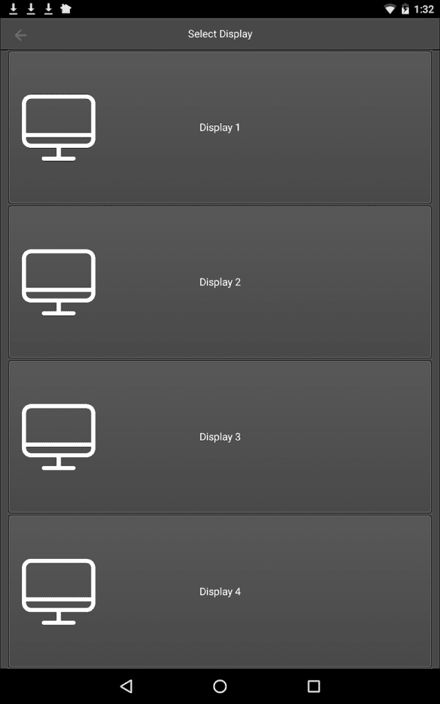 SongShow Real-Time Mobile Control App find display screen