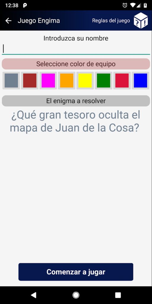 A superb museum integration - color choices screen