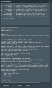 BeautifulSoup Demo with Python4Delphi in Windows.