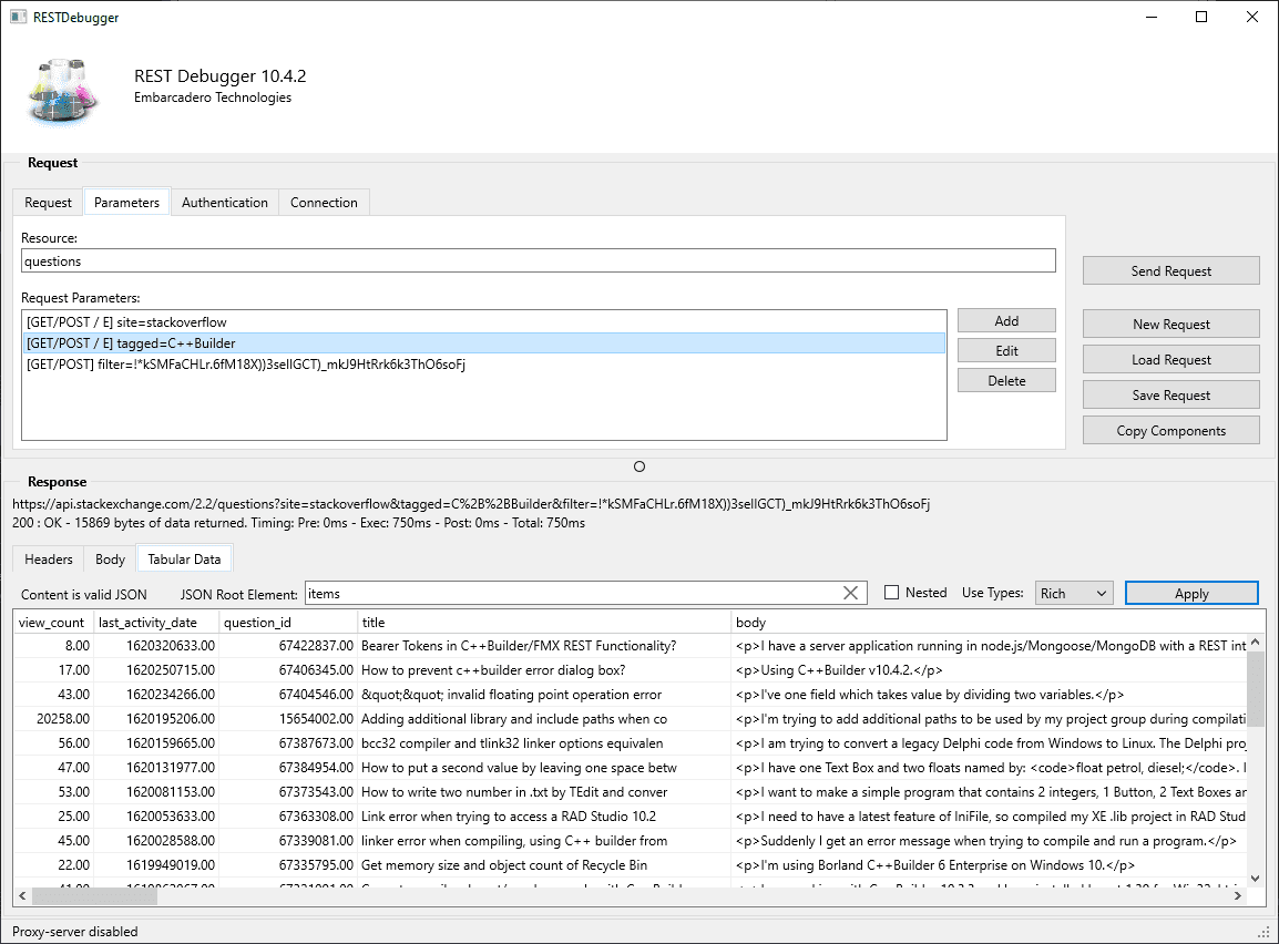stack overflow restdebugger11