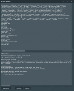 spaCy Demo with Python4Delphi in Windows
