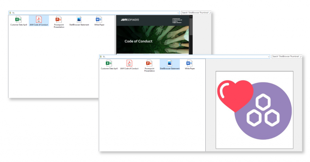 Native Funktionalität für Thumbnails und Previews in Ihrer Software ...