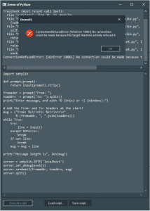 smtplib Demo with Python4Delphi in Windows.
