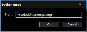 smtplib Demo in PyScripter IDE.