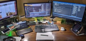 What Is It Like To Be A Developer David Cornelius? David's desk