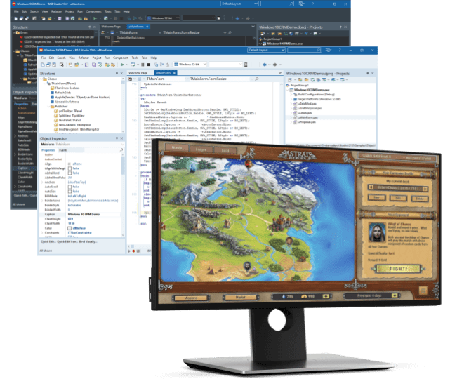 What You Need To Know - A Beginner's Guide To Windows UI Toolkits. Example of the IDE and apps.