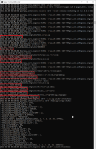 output wikipedia spider