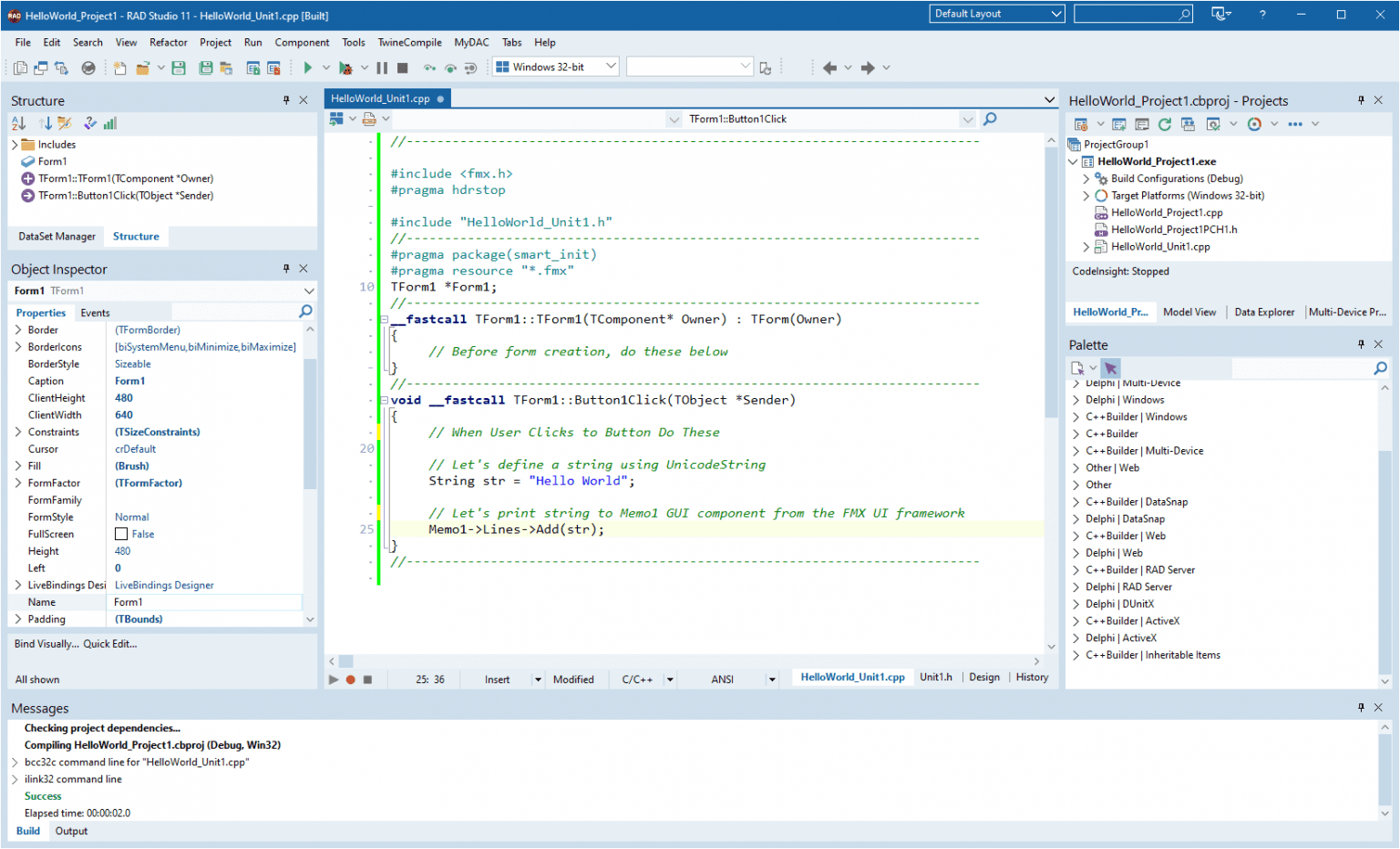 How To Use The Windows UI toolkit With A C++ Compiler – Embarcadero RAD ...