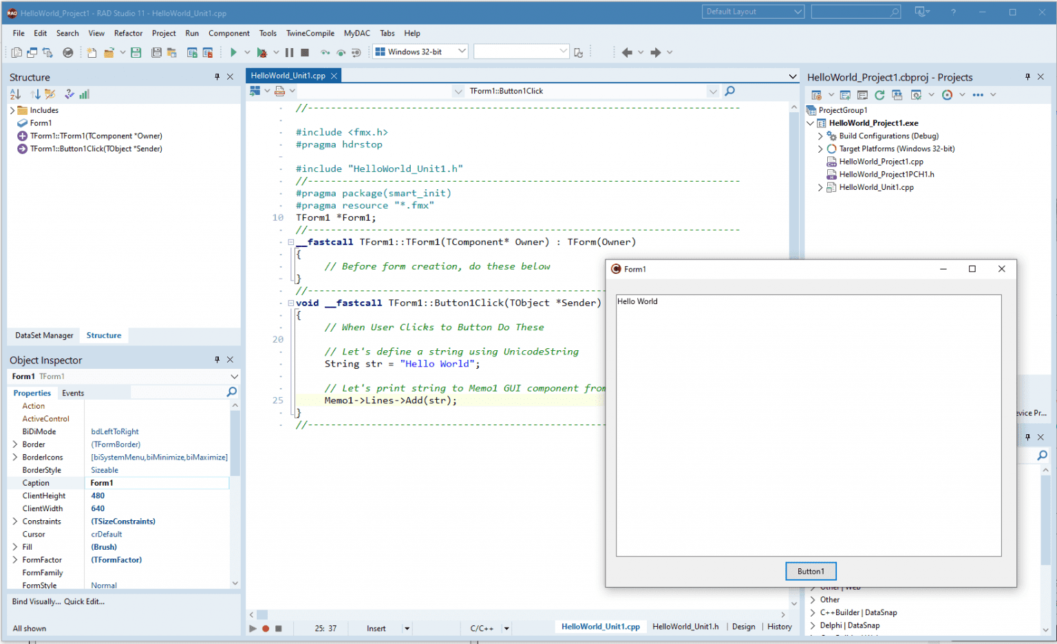 How To Use The Windows UI toolkit With A C++ Compiler – Embarcadero RAD ...