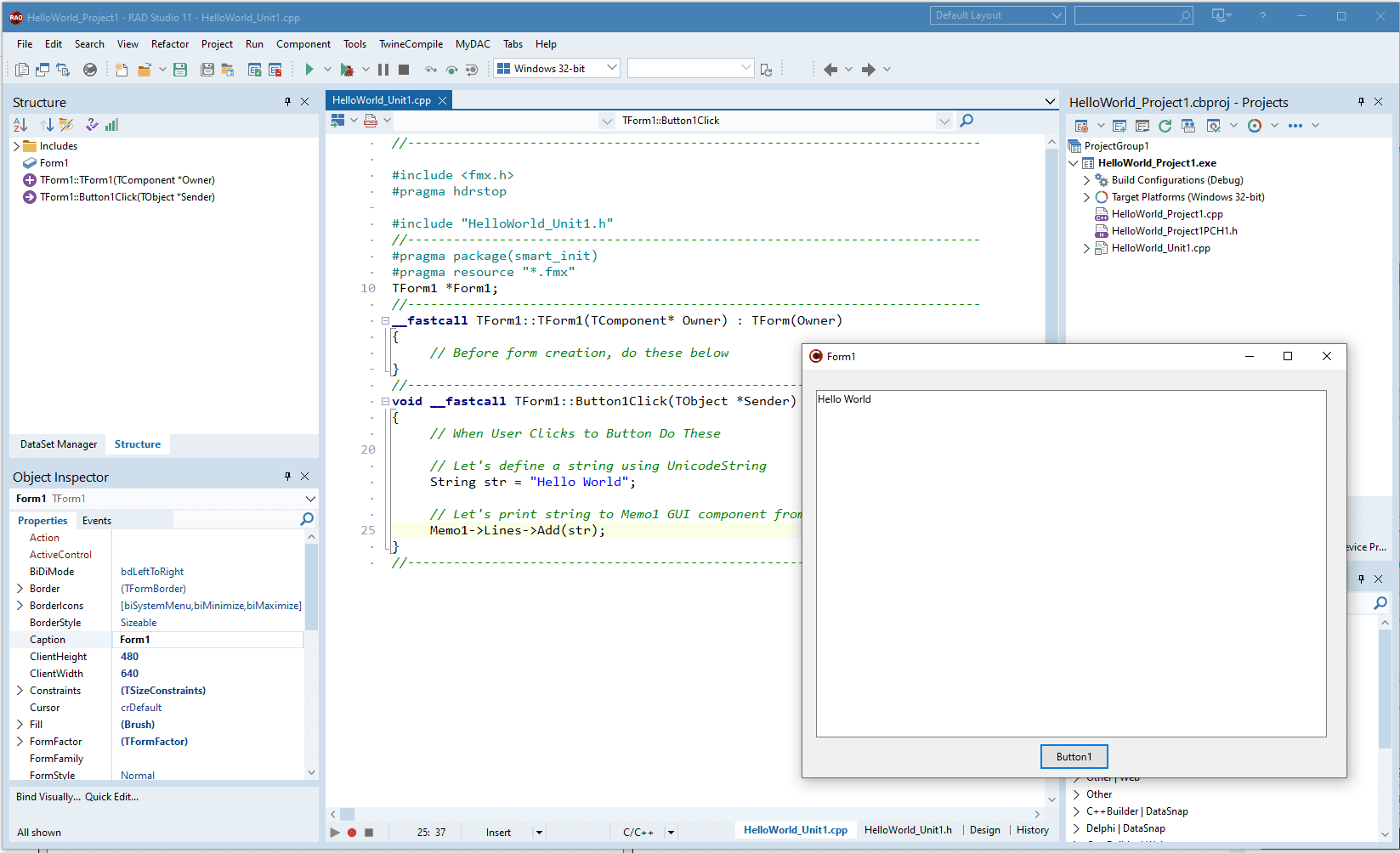 A C++ Program Example – Embarcadero RAD Studio, Delphi, & C++Builder Blogs