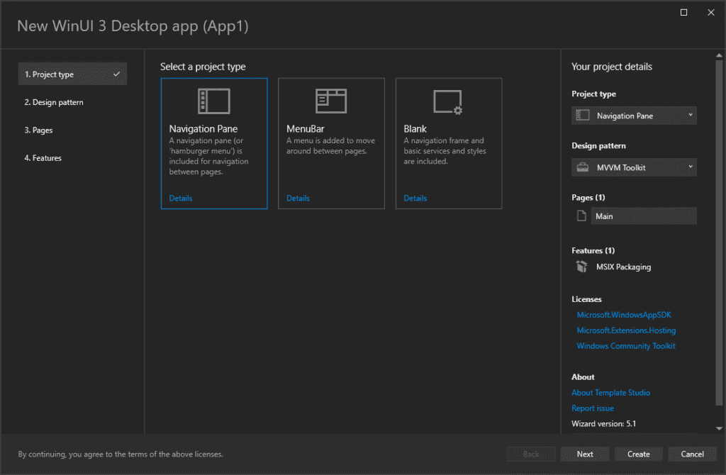 Is Windows App Studio Dead What Is The Best Alternative An image of the WinUI3 Desktop App template