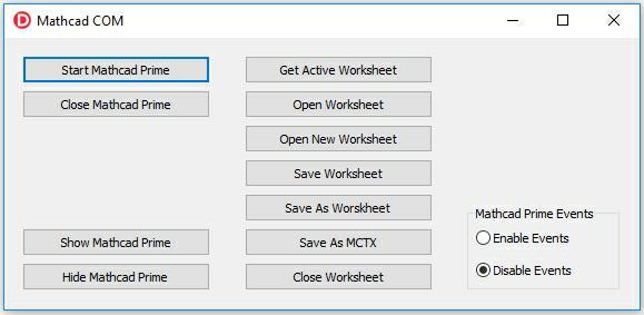 How To Automate The Mathcad Prime Software With Delphi Using COM   COM client app