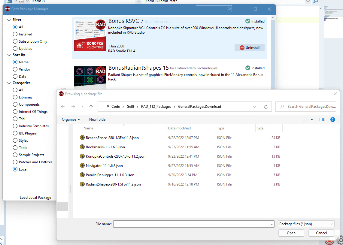 Embarcadero GetIt Packages Download for RAD Studio 11.2 – Embarcadero ...