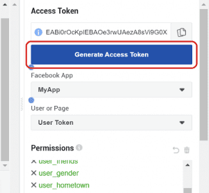 Access token generating