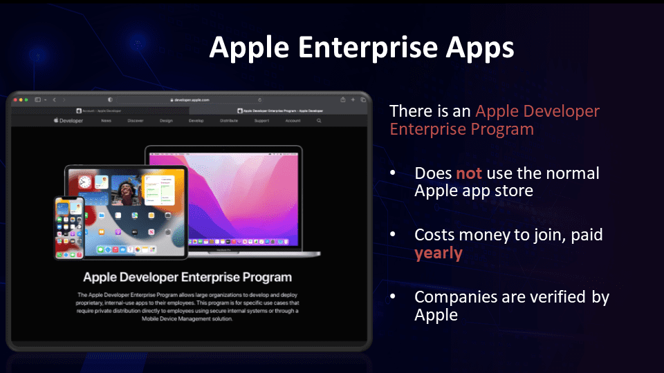 Enterprise iOS apps no app store required