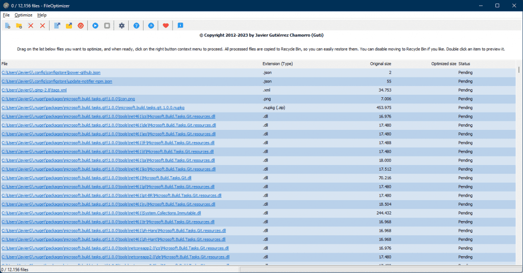 C++ Builder Is The Choice For The Award-Winning FileOptimizer - FileOptimizer in action