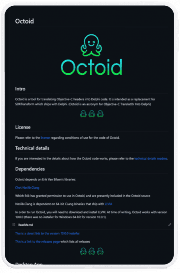 Octoid octoid_frame – Embarcadero RAD Studio, Delphi, & C++Builder Blogs