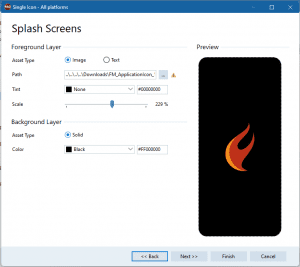 mobile icon generator splash screen