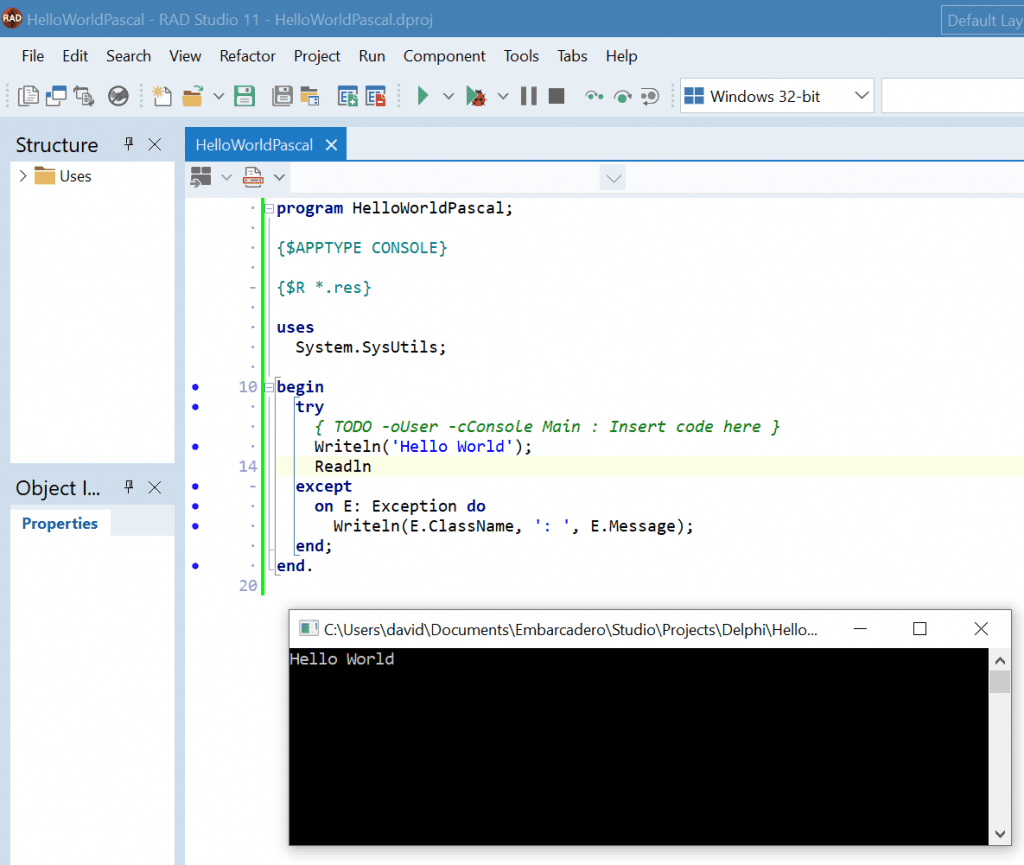 helloworldpascal