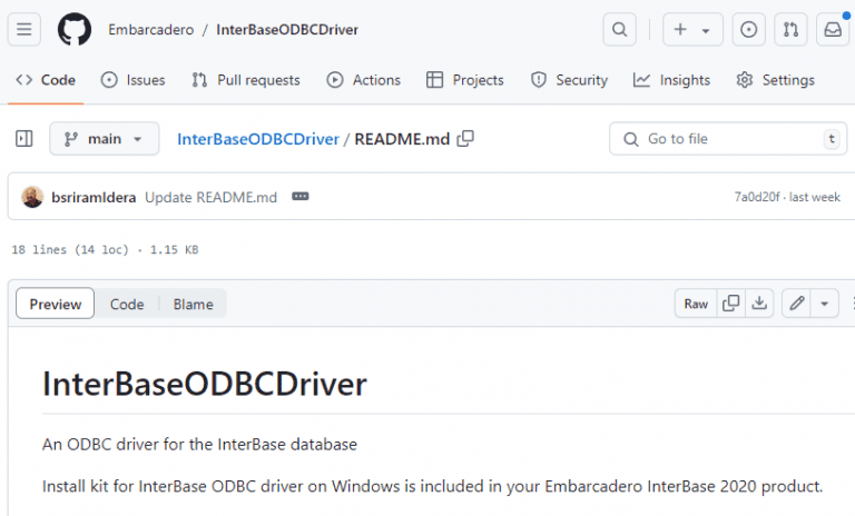 InterBase ODBC ドライバをGitHubで公開 – Embarcadero RAD Studio, Delphi, & C+ ...