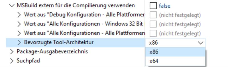 de-compiler-optionen