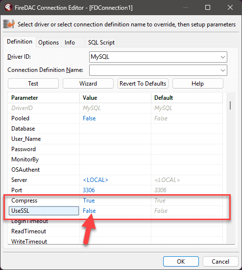 SSL option