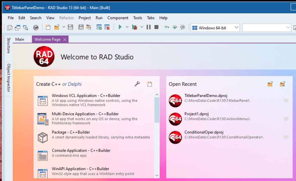 RAD 스튜디오 13 플로렌스가 출시되었습니다 - [기술 기고] 델파이, C++빌더, RAD 스튜디오 - 데브기어 포럼