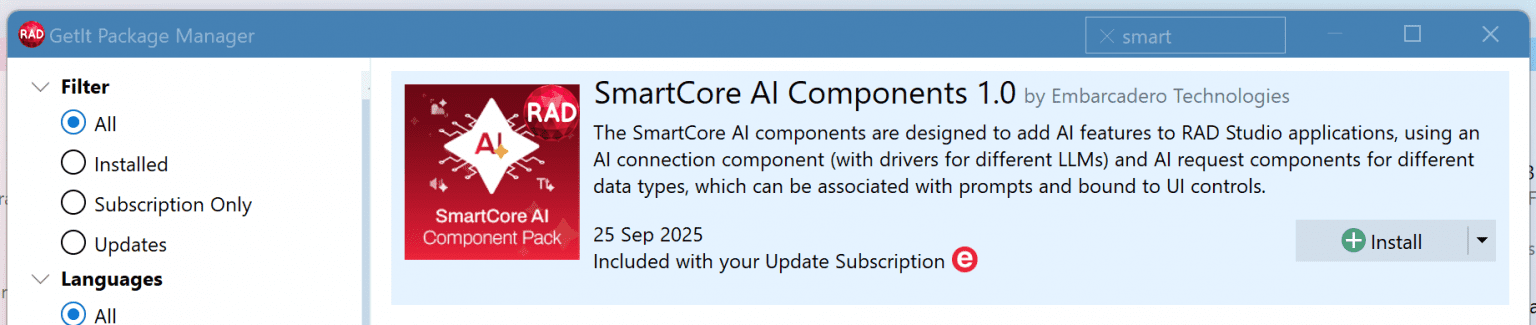 Smart Core Script Introducing the SmartCore AI Components Pack – Embarcadero RAD Studio ...
