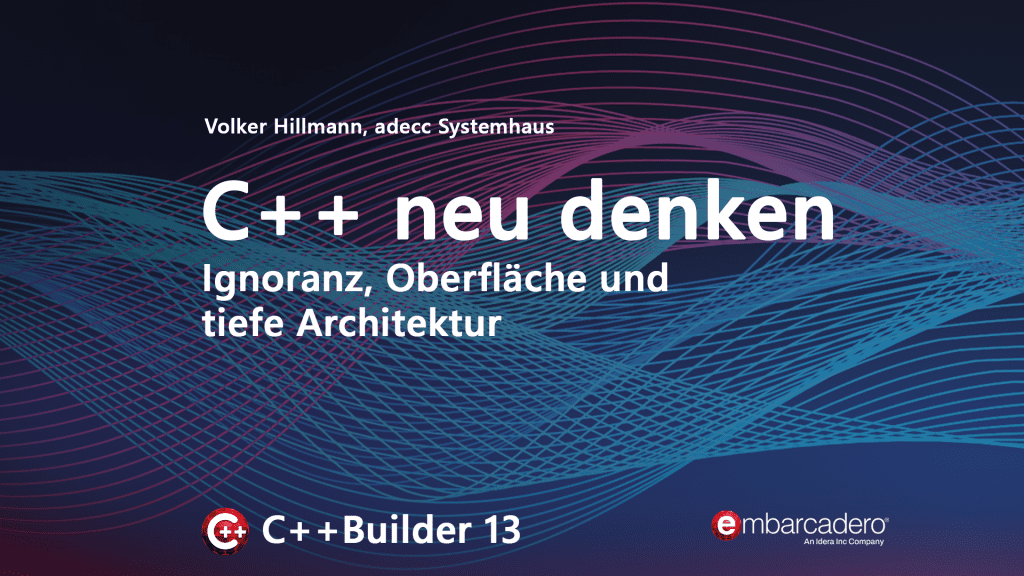 C++ neu denken Ignoranz Oberfläche und tiefe Architektur