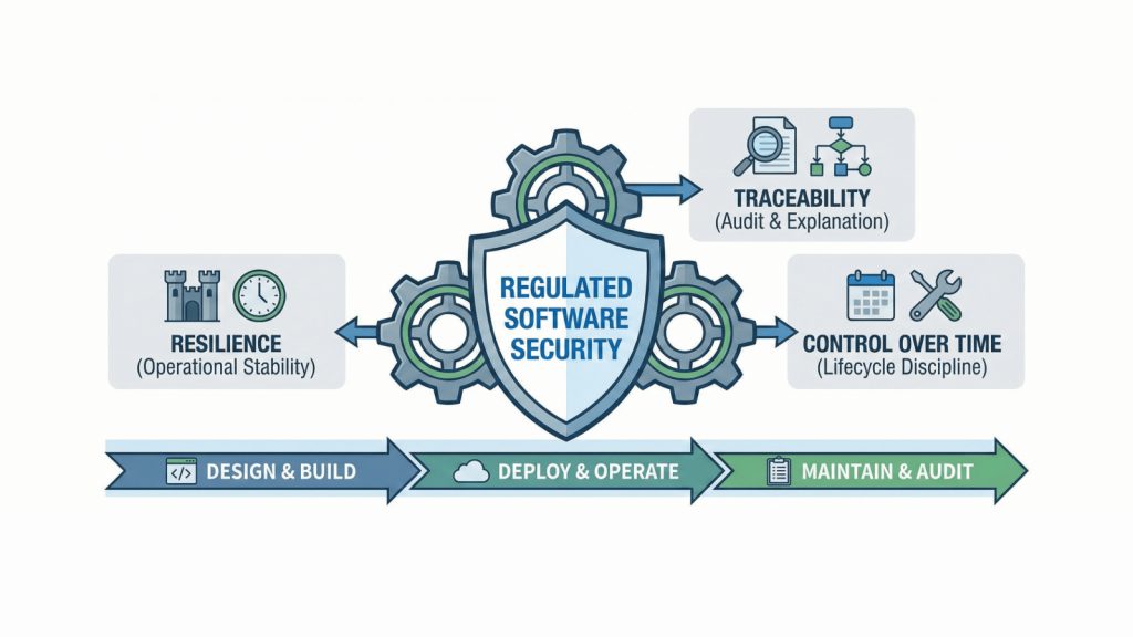 regulated software security banner