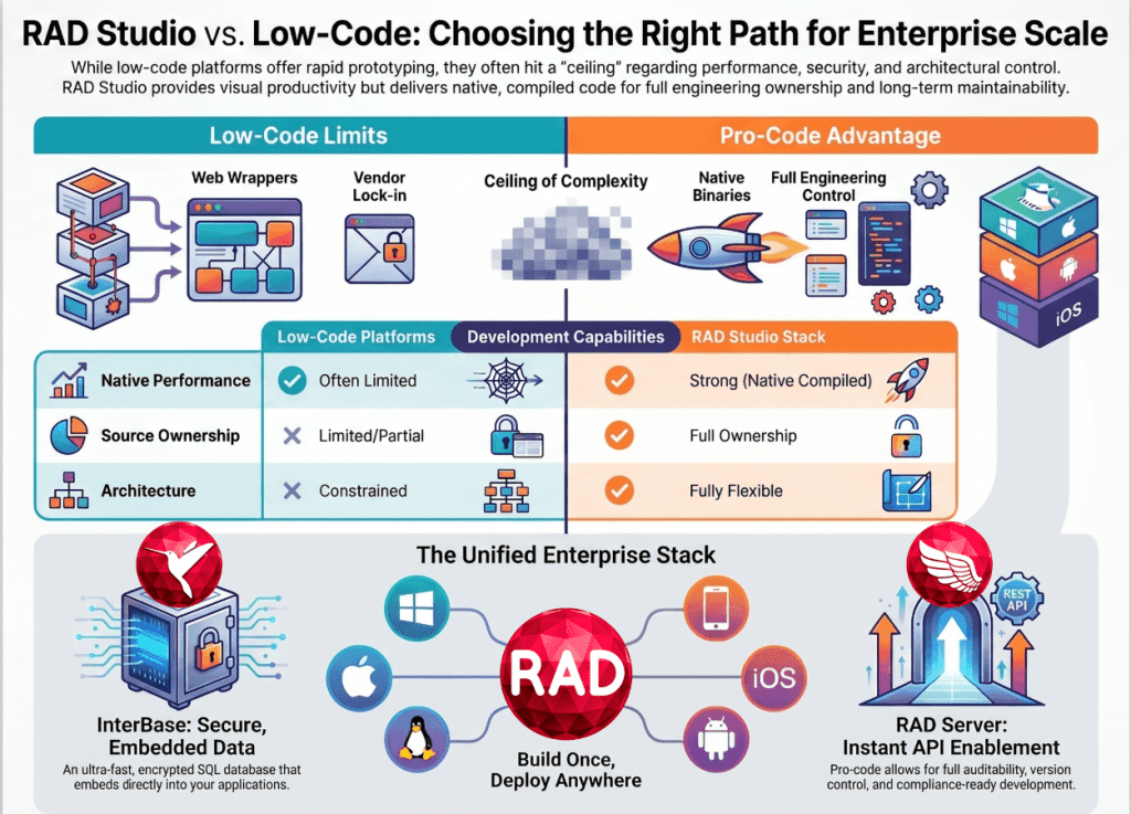 RAD Studio vs Low-Code for Enterprise Applications: The Pro-Code ...