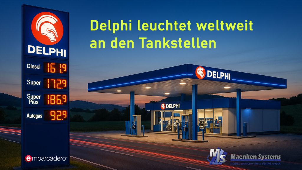 Delphi leuchtet weltweit an den Tankstellen