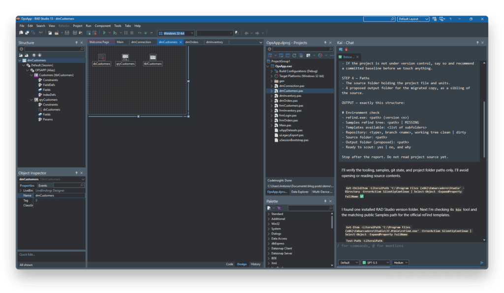 Embarcadero RAD Studio Kai screenshot