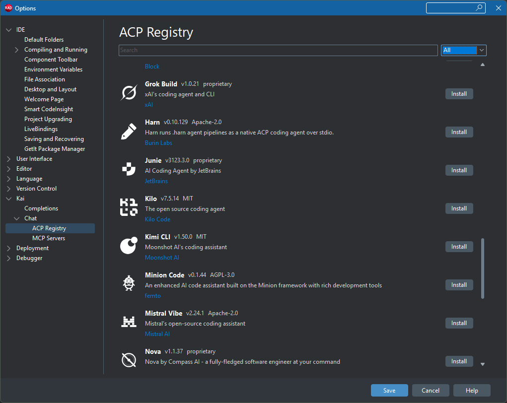 Kai ACP Registry